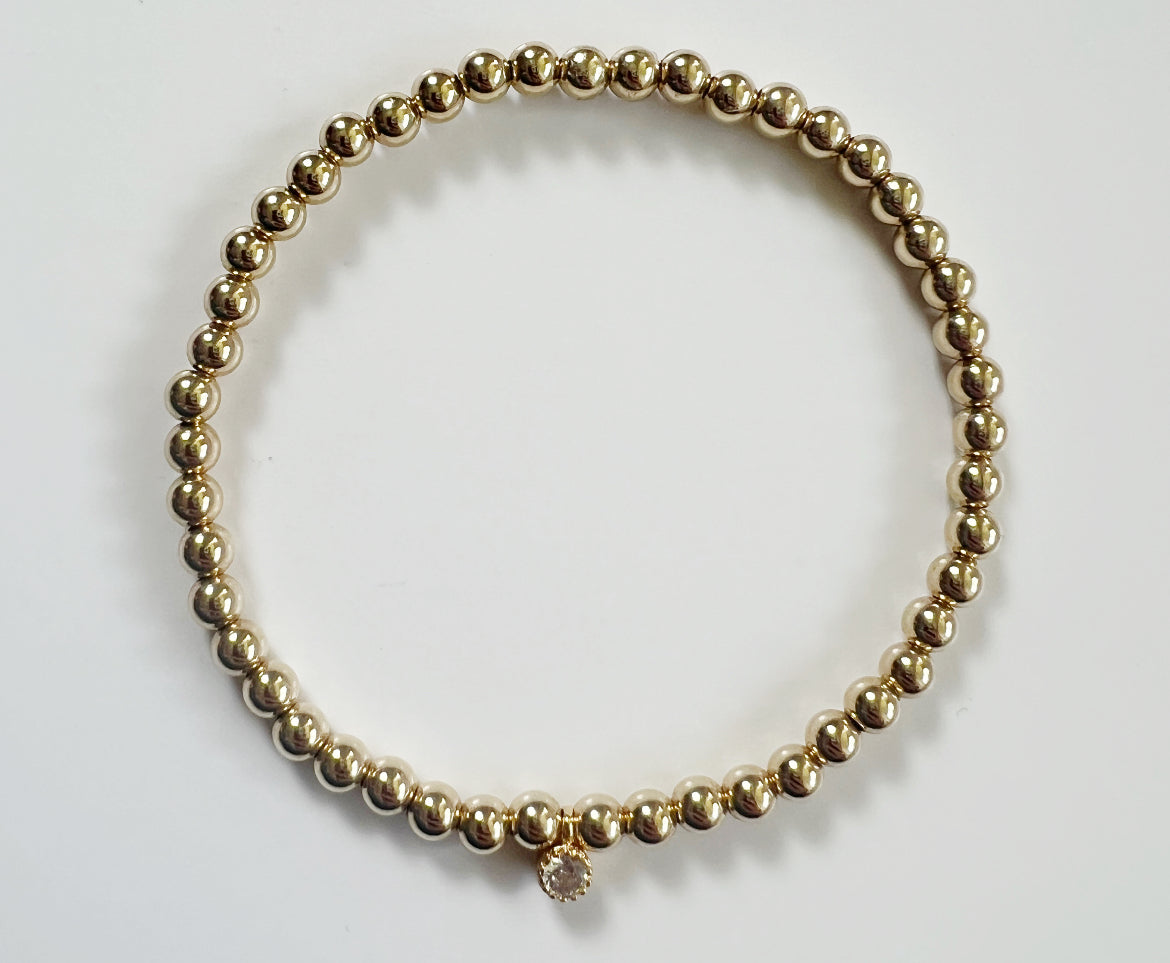 Goldie + Sparkle Charm Bracelet