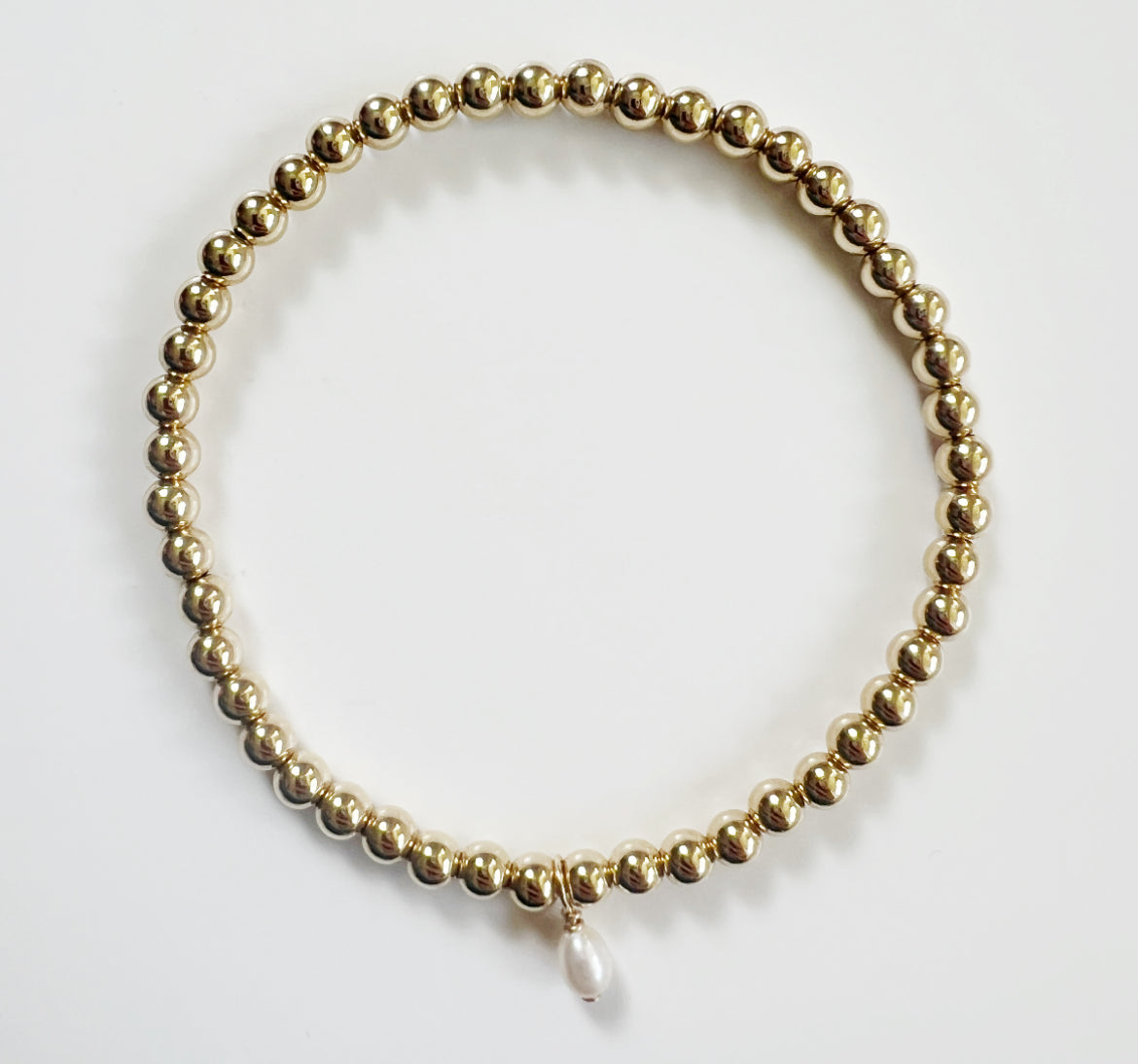 Goldie + Pearl Charm Bracelet