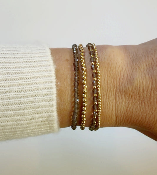 Smoky Quartz Gemstone Stack