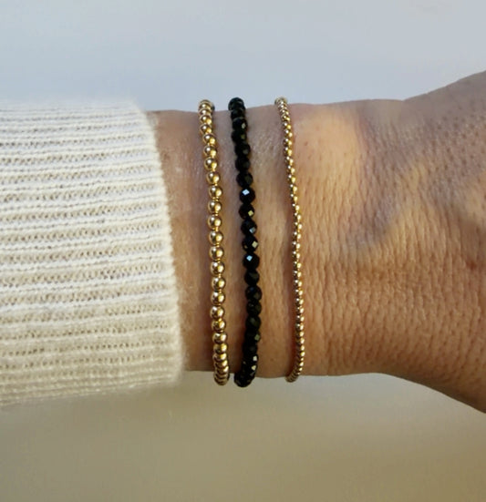 Black Onyx Gemstone Bracelet