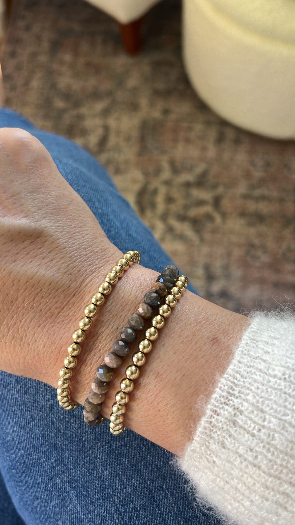 Black Moonstone Bracelet