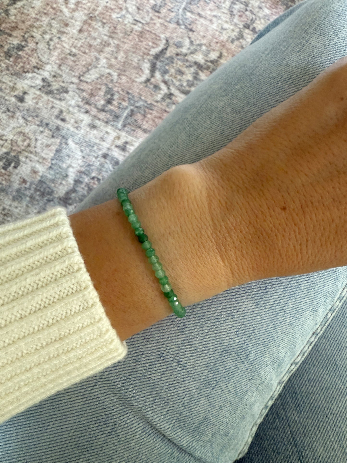 Green Jade Gemstone Bracelet