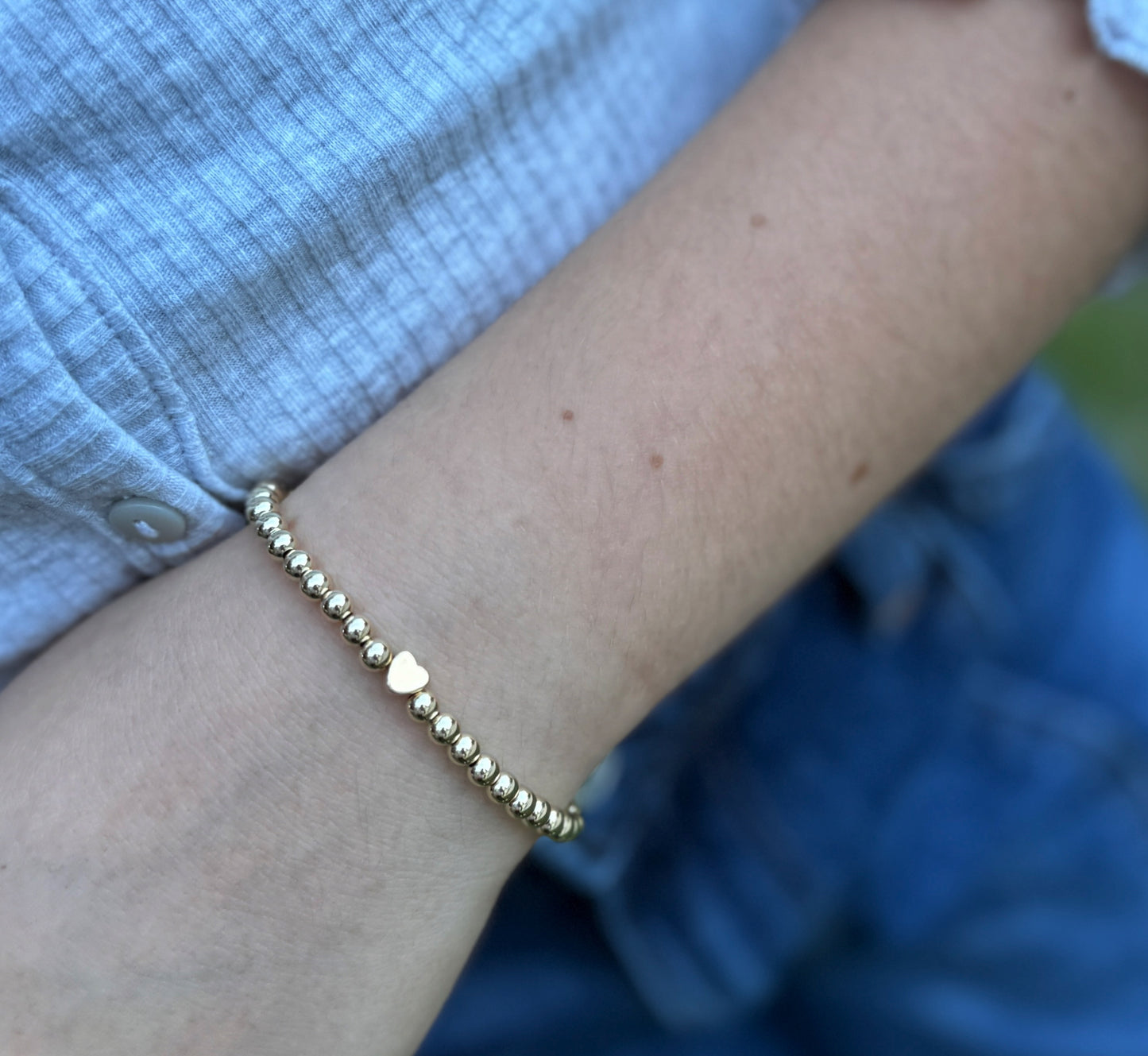 Gold Heart Bracelet