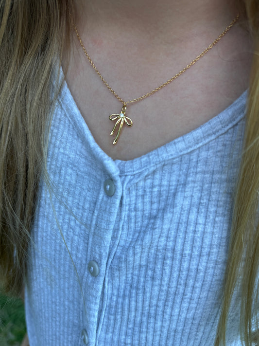 Bow Necklace