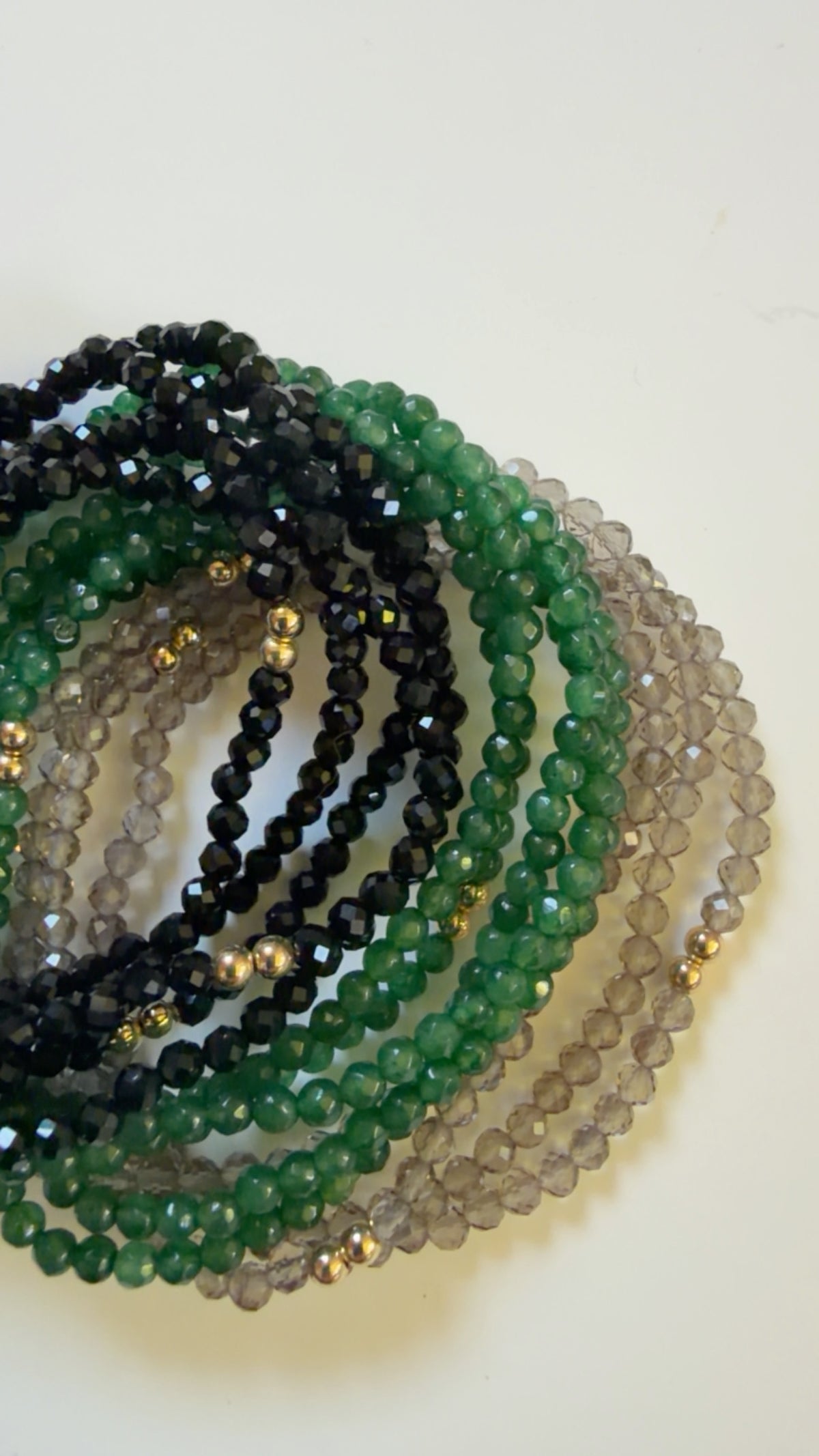 Green Agate Gemstone Bracelet