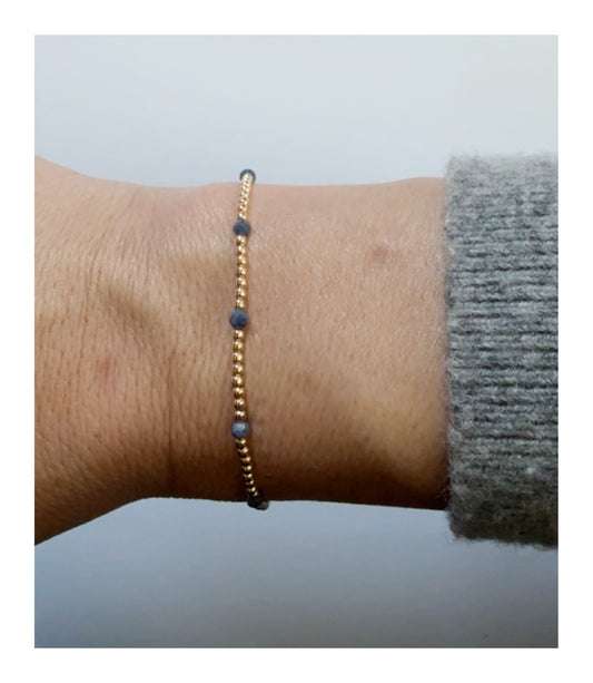 2mm Goldie + Sapphire Accents
