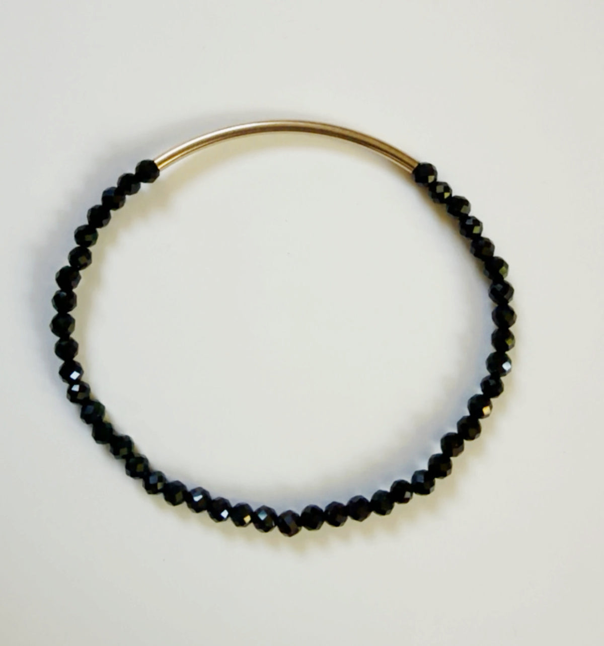 Black Onyx Bangle Bracelet