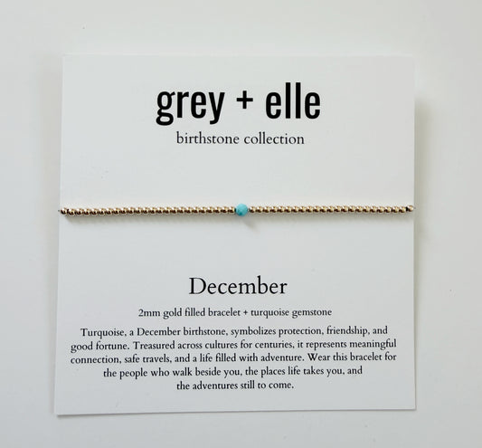 December Birthstone Bracelet | Turquoise