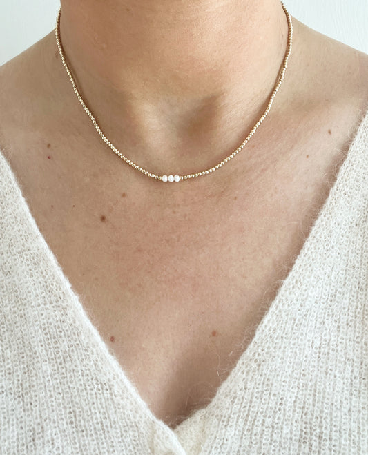 The Goldie + Pearl Necklace