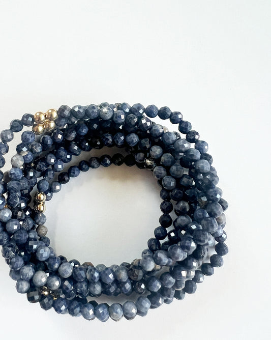 Sapphire Gemstone Beaded Bracelet